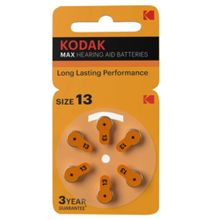 Kodak 6'lı P13 İşitme Cihazı Pili