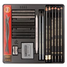 Koh-i Noor 8898 23'lü Gioconda Metal Kutu Karakalem Eskiz Seti