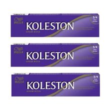 Koleston 3/4 Koyu Kestane x3 Tüp Saç Boyası