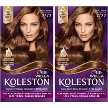 Koleston 7-77 Işıltılı Kahve x2 Kit Saç Boyası