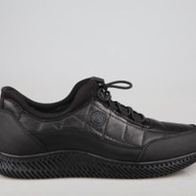 Komcero 3K0690 Siyah Hakiki Deri Erkek Günlük Ayakkabı