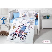 Komfort Home 8 Parça Ranforce %100 Pamuk Byke Bebek Uyku Seti