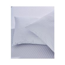 Komfort Home Açık Gri 2 Adet Çizgili Pamuk Saten Yastık Kılıfı