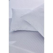 Komfort Home Açık Gri Battal Boy Çizgili Pamuk Saten Çarşaf Seti