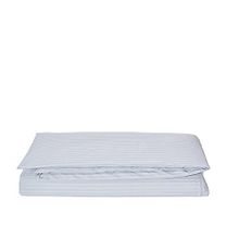 Komfort Home Çizgili Pamuk Saten Açık Gri Çift Kişilik Nevresim Takımı