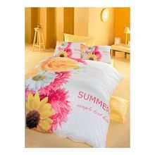 Komfort Home Daisy Çift Kişilik Saten Nevresim Takımı