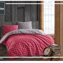 Komfort Home Ekose Ranforce Kırmız Çift Kişilik Nevresim Takım Seti