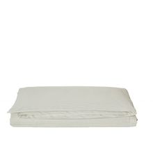 Komfort Home Krem Battal Boy Çizgili Pamuk Saten Nevresim