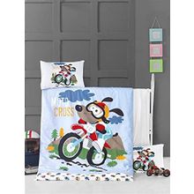 Komfort Home Moto Cross Pamuk Bebek Nevresim Takım