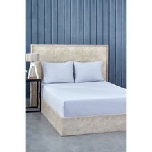 Komfort Home Penye Lastikli Açık Gri 200x200 cm Battal Boy Çarşaf Seti
