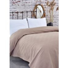 Komfort Home Sütlü Kahve Çift Kişilik Dama Desen %100 Pamuk Pike