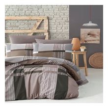 Komfort Home Tek Kişilik Ranforce Estela Brown Nevresim Takımı