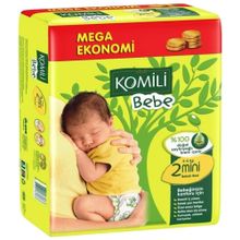 Komili Bebe No:2 Mini 58 Adet Bebek Bezi