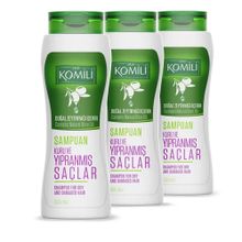 Komili Kuru ve Yıpranmış Saçlar 3x500 ML Vegan Şampuan