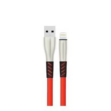 Konfulon S89 iPhone Uyumlu 1 mt 2.4A Kırmızı Metal Uçlu Lightning Kablo