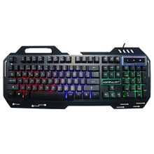 Konfulon V1 Siyah RGB Işıklı Metal Yüzey Türkçe Q Kablolu Gaming Klavye