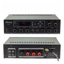 Konig K-80 80W USB-SD-Bluetooth Destekli 2 Bölgeli Trafolu Mixer Anfi