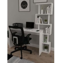 Koordinat Mobilya Beyaz 120x50 Pratik Kitaplıklı Çalışma Masası