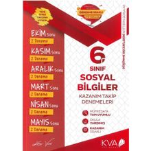 Koray Varol Yayınları 6. Sınıf Sosyal Bilgiler Kazanım Takip Denemeleri