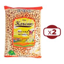 Korcan 1 kg 8 mm Beyaz Nohut (2 adet)