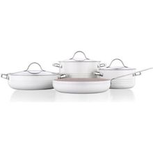 Korkmaz A2619-2 Linea Vanilla 7 Parça Tencere Seti