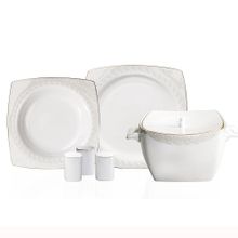 Korkmaz A8451 Bone Selection 60 Parça Kare Yemek Takımı