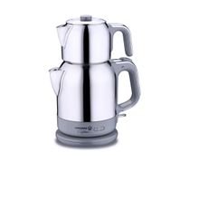 Korkmaz Çaytema Inox Gri 1.7 lt Elektrikli Çaydanlık