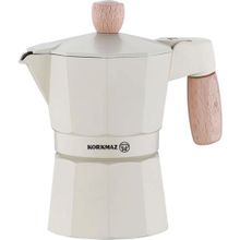 Korkmaz Etna 3 Fincan Beyaz 150 ml Moka Pot