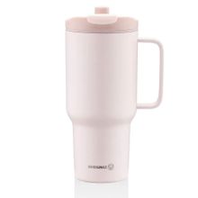 Korkmaz Freedom 1 lt Pudra Pembe Pipetli Bardak Termos