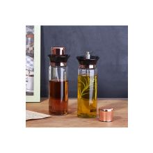 Korkmaz Stora Glass Rosegold Yağlık Sirkelik Seti