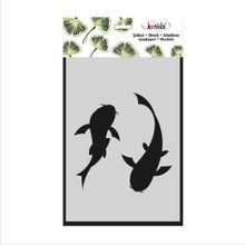 Kosida 15x20 cm İkili Balık Stencil