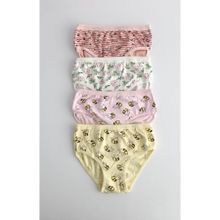KOTA Kız Çocuk Külotu, 6'lı Set, Renkli Desenli, Slip Kalıp, 11-12 Yaş