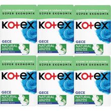 Kotex Naturel 6x14'lü Gece Hijyenik Ped