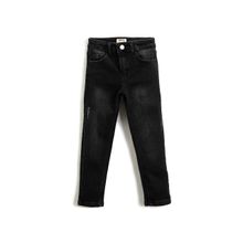 Koton 045 Erkek Çocuk Antrasit Düz Paça Straight Jean Kot Pantolon