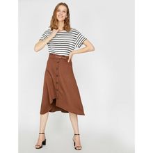 Koton 0KAK73462EKDR1 Kadın Pileli Skirt Etek