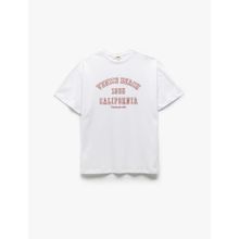 Koton 1YAL18103OK Sarı Baskılı Kadın T-shirt