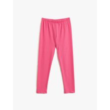 Koton 274 Kız Çocuk Basic Beli Lastikli Pembe Tayt