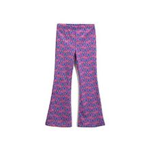 Koton 2D7 Kız Çocuk Pembe Desenli Kelebek Desenli İspanyol Paça Beli Lastikli Pantolon