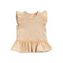 Koton 2SMG60033AW Pembe Fırfırlı Kız Bebek Bluz