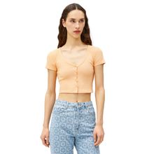 Koton 3SAL10059IK202 Turuncu Kadın Crop T-Shirt
