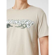 Koton 3SAM10602HK Bej Erkek T-Shirt