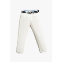 Koton 3SKB40009TW Erkek Çocuk Slim Fit Kemerli Cepli Kumaş Pantolon