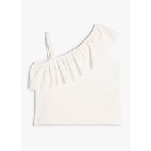 Koton 3SKG10140AK Beyaz Kız Çocuk T-Shirt