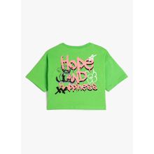 Koton 3SKG10182AK Yeşil Baskılı Kız Çocuk T-Shirt