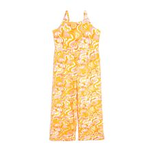 Koton 3SKG80080AK 2D1 Turuncu Desenli Halter Yaka Kız Çocuk Tulum