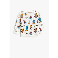 Koton 3WMB10002TK Pamuklu Baskılı Erkek Bebek Sweatshirt