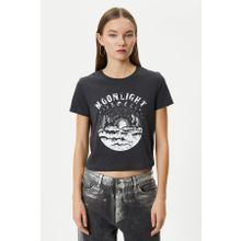 Koton 4SAL10080IK Antrasit Kadın T-shirt