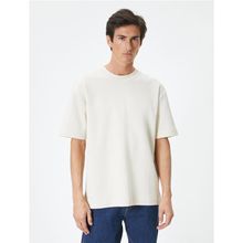 Koton 4SAM10113MK 047 Antrasit Pamuk Jersey Kısa Kollu Polo Yaka Basic Erkek T-shirt
