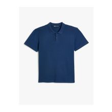 Koton 4SAM10113MK 716 Lacivert Pamuk Jersey Kısa Kollu Polo Yaka Basic Erkek T-shirt