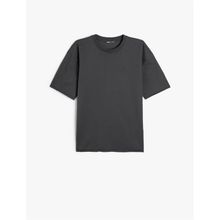 Koton 4SAM10270HK 024 Gri Basic Erkek T-shirt